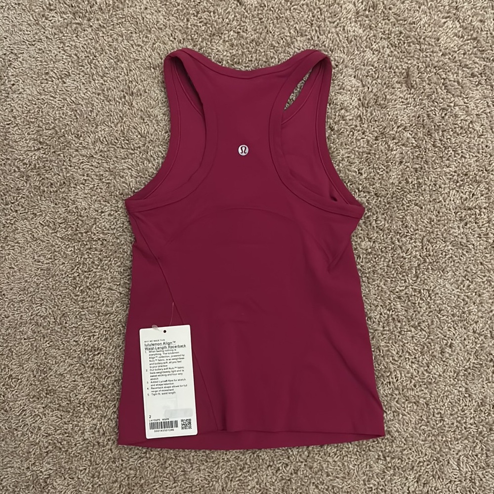 Lululemon Align Waist-Length Racerback Size 2